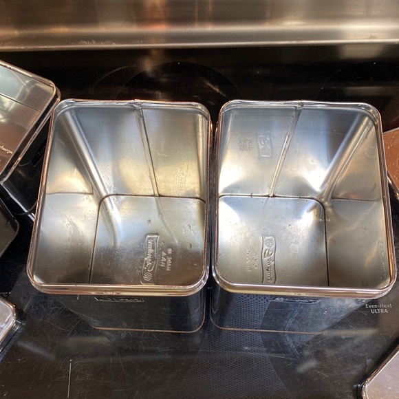 VINTAGE CHROME METAL CANISTER SET BY SIGNATURE - Picture 5 of 16